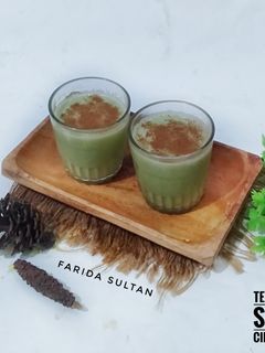 Foto resep Teh Hijau Susu Cinnamon