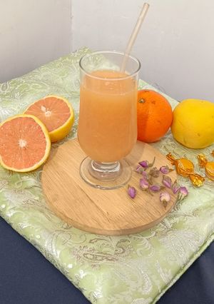 عکسی از دستور نوشیدنی گریپ فروت+پرتقال