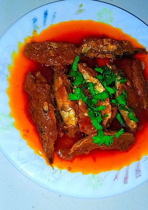 صورة لوصفة سردين في كوكوطة معسل😋😋بنة في قمة