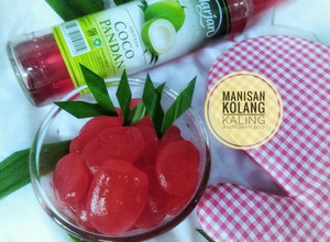 Foto resep 🍒Manisan kolang kaling Dengan sirup marjan coco pandan 🍒