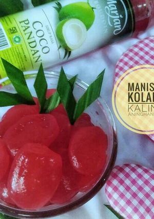 Foto resep 🍒Manisan kolang kaling Dengan sirup marjan coco pandan 🍒