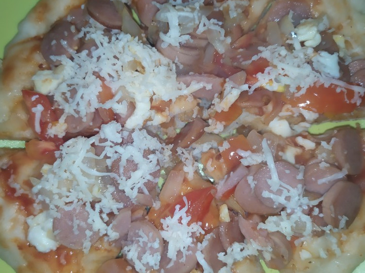 Resep Pizza rumahan simpel tanpa open Anti Gagal