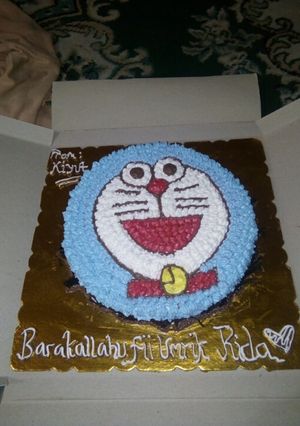 Foto resep Rainbow Cake Doraemon