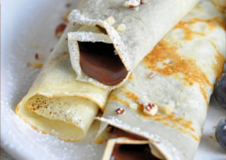 Recipe of Homemade Nutella Pancake Rollups