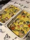 Noix de saint Jacques fraîches gratinées aux girolles sauce curry