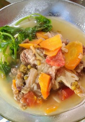 Foto resep Sop daging kacang hijau