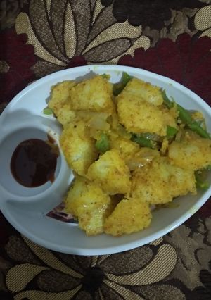 A picture of Masala Idli.