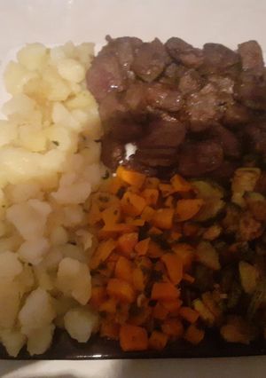 صورة لوصفة طبق الخضار بكبدة العجل