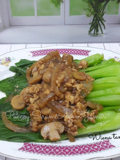Foto resep Pokcoy Siram Ayam Jamur