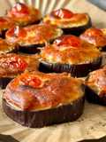 Aubergines Tranchées Grillées au Fromage