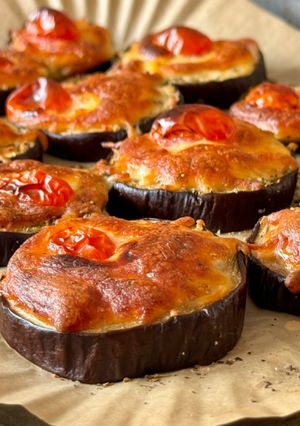 Une photo de Aubergines Tranchées Grillées au Fromage