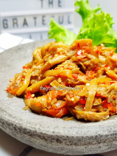 Foto resep Sambal Jamur Gurih Pedas Mantap | Kaya Protein Nabati