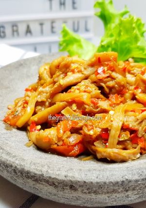 Foto resep Sambal Jamur Gurih Pedas Mantap | Kaya Protein Nabati