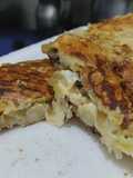 Pasteles de arracacha /apio🍠🫓🥙rellenos de salteado de berenjena, cebolla y pera🍆🧅🍐