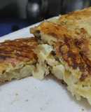 Pasteles de arracacha /apio🍠🫓🥙rellenos de salteado de berenjena, cebolla y pera🍆🧅🍐