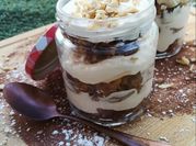 Una foto de crema de queso mascarpone y vainilla