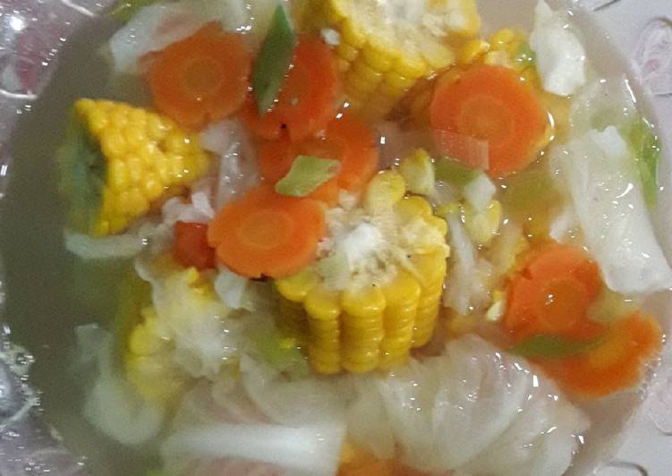 Sop jagung wortel