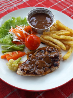 Foto resep Chicken Steak with Mushroom Gravy
