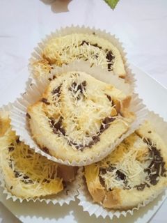 Foto resep Roti tawar coklat, keju panggang