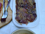 Sashimi de atún de isla de Pascua