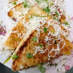 Cheese corn chilli sandwich A picture of Cheese corn chilli sandwich.