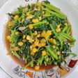 Tumis bayam jagung