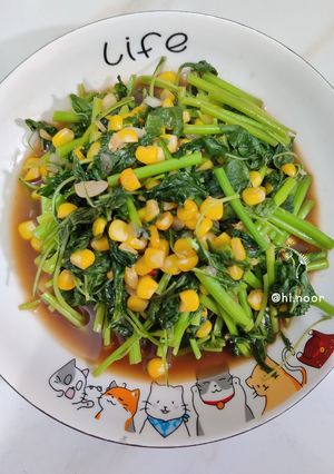 Foto resep Tumis bayam jagung
