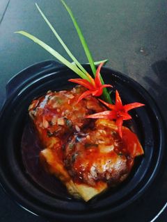 Hình của món Đậu hủ nhồi thịt.