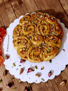 عکسی از دستور شیرینی رول پرتقالی
