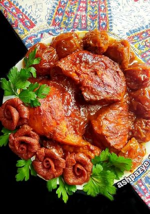 عکسی از دستور مرغ لواشکی 🌸