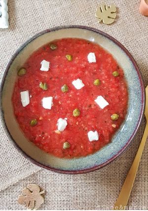 Une photo de Gaspacho melon