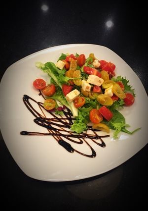 Una foto de Ensalada de tomates con Queso Feta