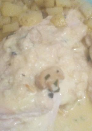Una foto de Supremas a la crema de champignon
