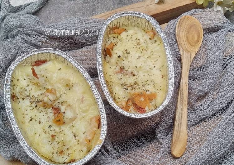 Nasi panggang mozzarella