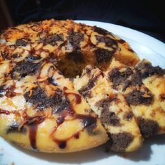 A picture of Winter special chocolate carrot cake.