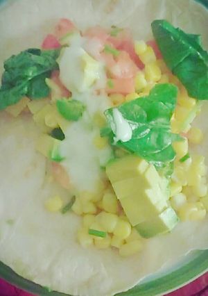 Una foto de Fajitas vegetarianas ligth