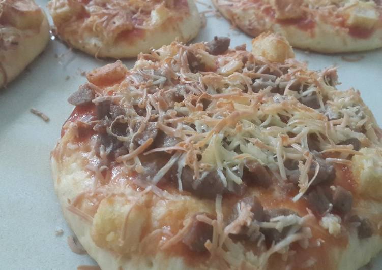 Dough pizza empuk / roti manis / donat / bun