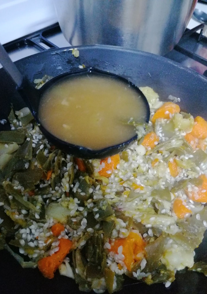 Una foto de Arroz de verdura hervida
