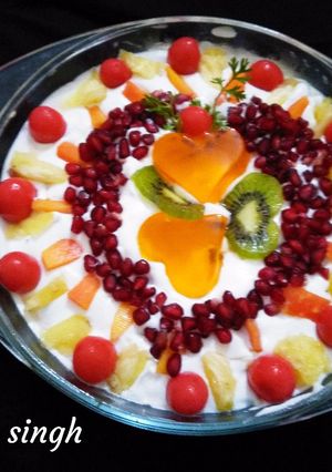 A picture of Fruit truffle pudding.