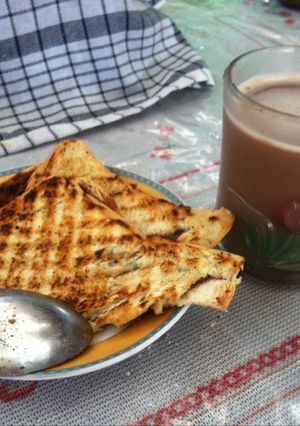 Foto resep Roti bakar coklat simpel