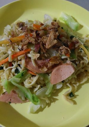 Foto resep Mie goreng kuning berkat atau hajatan