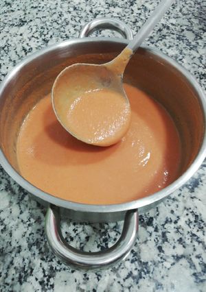 Una foto de Gazpacho de melocotón 🍑