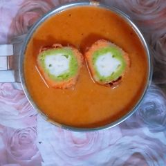 Malai paneer kofta in tri colour A picture of Malai paneer kofta in tri colour.