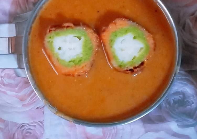 Simple Way to Make Quick Malai paneer kofta in tri colour