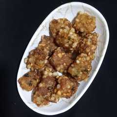 क्रिस्पी साबूदाना - आलू बाइट्स (Crispy Sabudana bites recipe in Hindi)-レシピのメイン写真