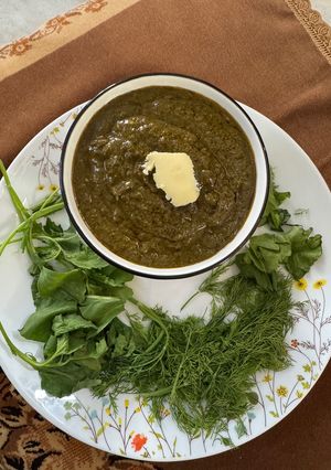 A picture of Sarson ka saag.