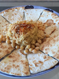 Una foto de Hummus de garbanzos