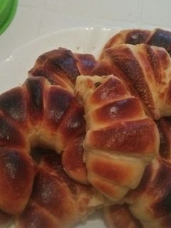 صورة لوصفة كرواسون محشي بشكولاطه