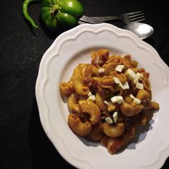 A picture of Masala macroni.