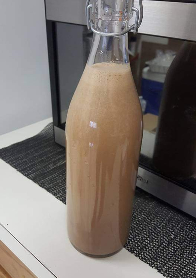 Una foto de Coquito de Nutella Puertorriqueño